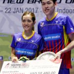 Tan Kian Meng/Lai Pei Jing with their Malaysia Masters trophy. (photo: Bernama)