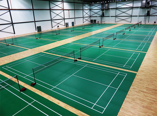 The Badminton Academy of Malaysia has 18 badminton courts.