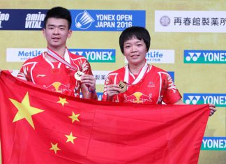 Zheng Siwei/Chen Qingchen are World No. 1 in mixed doubles. (photo: AP)