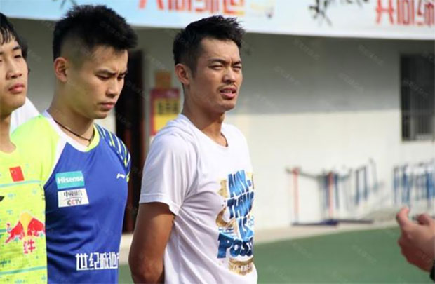 Lin Dan starts training with the Chinese National team.