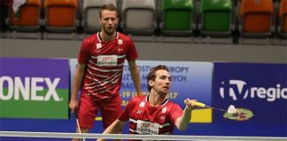 There's a lot to see Carsten Mogensen (back)/Mathias Boe play. (photo: Badminton Europe/Ben Phelan)