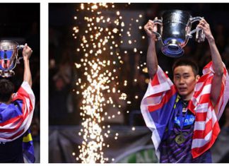 Congratulations to Lee Chong Wei for winning his fourth All England title. (photo: AFP)