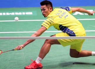 Lin Dan ready for revenge mission against Shi Yuqi in Swiss Open final. (photo: AFP)