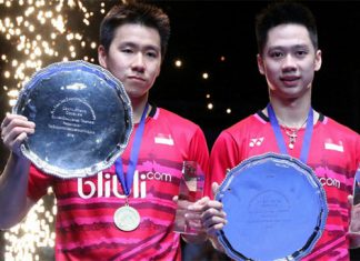 Kevin Sanjaya Sukamuljo and Marcus Fernaldi Gideon are the new World No. 1 men's pair. (photo: PBSI)