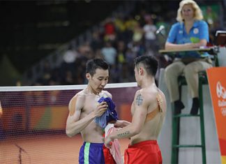 Lee Chong Wei and Lin Dan are the biggest box-office stars and most powerful figures in badminton. (photo: AFP)