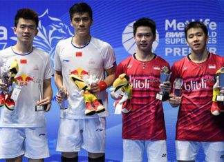 Marcus Fernaldi Gideon/Kevin Sanjaya Sukamuljo are the most exciting men's doubles pair in the world currently. (photo: AFP)