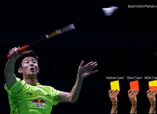 Chen Long + Yellow card, red card, and wild card?
