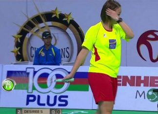 Desiree Siow Hao Shan plays in the 2016 Malaysia Purple League.