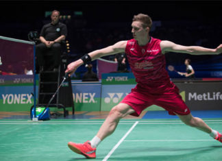 Viktor Axelsen has grown into the new badminton star for Denmark. (photo: AP)