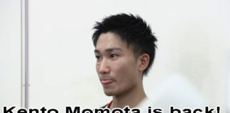 Welcome back Kento Momota!