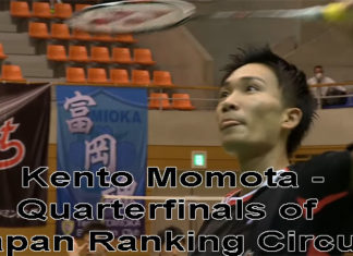 Kento Momota vs Hiroshi Koga at quarter-finals of Japan Ranking Circuit