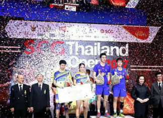 Goh Soon Huat/Shevon Jemie Lai finish in second place at the Thailand GPG.