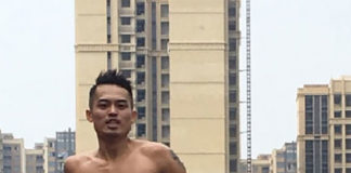 Lin Dan undergoes endurance exercise as part of his training for the 2017 World Championships.