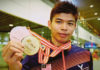 Leong Jun Hao keeps his cool and is fit for World Junior Championships Leong Jun Hao shows his 2017 Asian Junior Championships gold medal to the reporters. (Bernama)