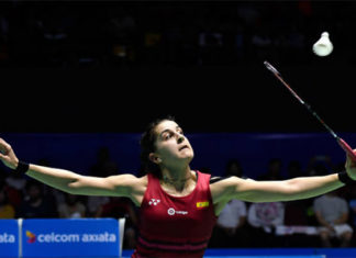Carolina Marin looking to win her third World Championships title in Glasgow. (photo: AP)