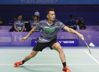 Lin Dan and Chen Long set up final clash at China National Games men's team event.