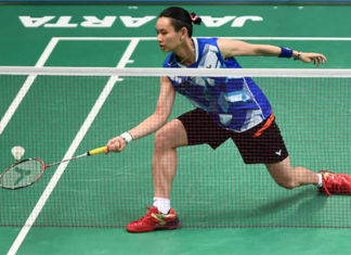 Tai Tzu Ying looks a little rusty after skipping the World Championships. (photo: AP)