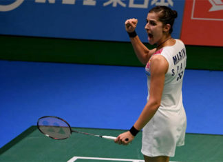 Carolina Marin to play Nozomi Okuhara in Japan Open semis. (photo: AP)