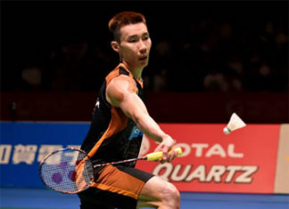 Lee Chong Wei stays positive despite Japan Open loss to Viktor Axelsen. (photo: AP)