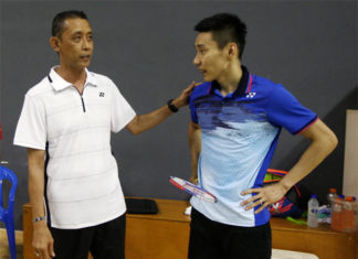 Slow starts and mid-set slumps are two common issues for Lee Chong Wei during the Japan Open, hope Misbun Sidek can help fix that. (photo: Bernama)