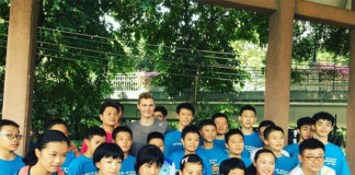 Viktor Axelsen celebrates the "Denmark Day" with Chinese fans in Guangzhou. (photo: Facebook)