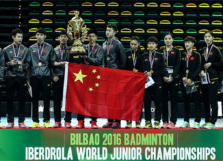 China wins 5 golds at the 2016 World Junior champions, with the exception of girls' doubles. (photo: BWF)