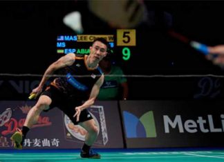 Lee Chong Wei faces H.S Prannoy in the 2017 Denmark Open second round. (photo: AP)