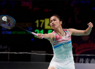 Ratchanok Intanon is one win away from taking the 2017 Denmark Open title. (photo: AP)