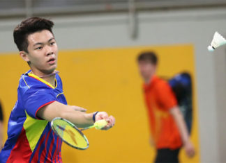 Lee Zii Jia shows he can take on high level player from China. (photo: AP)