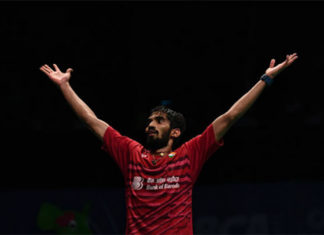 Kidambi Srikanth creates history by becoming the first Indian player to win four Super Series titles in a year. (photo: AP)