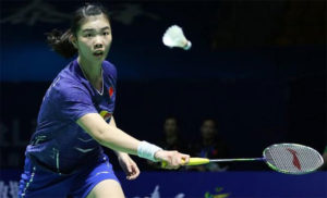 China's badminton sensation Gao Fangjie beats Olympic Champion Carolina Marin in China Open semi-finals. (photo: AP)