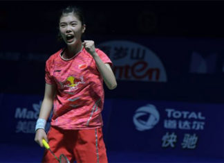 Gao Fangjie wins the 2017 Korea Masters title. (photo: AP)