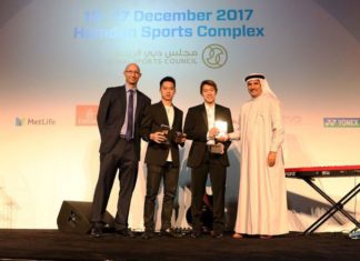 Congratulations to Kevin Sanjaya Sukamuljo/Marcus Fernaldi Gideon for winning the 2017 BWF "Male Player of the Year" award. (photo: AP)