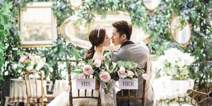 Wedding photo of Goh V Shem/Wong Pui Mei. (photo: Vshem Instagram)