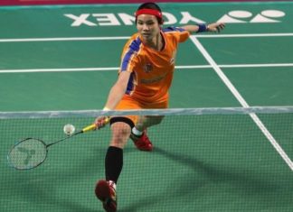 World No 1 Tai Tzu Ying beats Rasika Raje of Hyderabad Hunters to put Ahmedabad Smash Masters 2-1 ahead on Friday. (photo: AP)