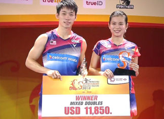 Chan Peng Soon/Goh Liu Ying off to a strong start to 2018 season by winning the Thailand Masters. (photo: AP)