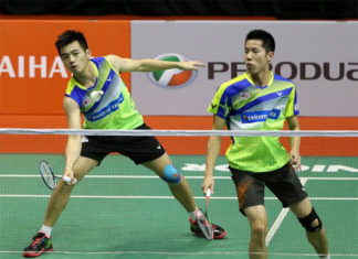 Goh V Shem/Tan Wee Kiong are one win away from taking the 2018 Malaysia Masters title. (photo: Eizairi Shamsudin)