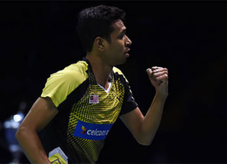 Iskandar Zulkarnain shows strong play at the India Open quarter-finals. (photo:AP)
