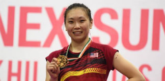 Congratulations to Zhang Beiwen for winning the 2018 India Open. (photo: AP)