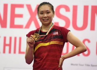 Congratulations to Zhang Beiwen for winning the 2018 India Open. (photo: AP)
