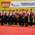 Japanese women’s team win the 2018 Badminton Asia Team Championships (BATC) title. (photo: AP)
