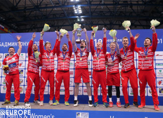 Congratulations to Denmark for winning their seventh European men's team title. (photo: Badminton Europe)