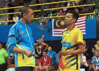 Misbun Sidek was hoping his shuttlers can do well at Swiss Open. (photo: Bernama)