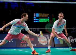 Mathias Boe and Carsten Mogensen are going strong in Swiss Open. (photo: AP)