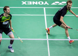 Mathias Boe and Carsten Mogensen are eyeing for their first Swiss Open title on Sunday. (photo: AP)