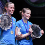 Congratulations to Kamilla Rytter Juhl/Christinna Pedersen for winning the 2018 All England title. (photo: AP)