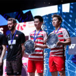 Marcus Fernaldi Gideon/Kevin Sanjaya Sukamuljo successfully defended their All England title. (photo: AP)