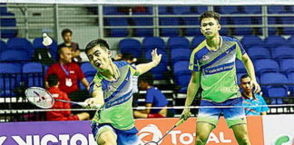 Shia Chun Kang/Tan Wee Gieen are only one match away from winning the 2018 Orleans Masters. (photo: AP)