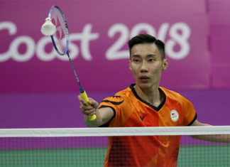 Lee Chong Wei is the center of attention at the 2018 Commonwealth Games. (photo: Bernama)