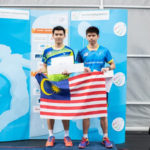 Leong Jun Hao share podium with Cheam Jun Wei at Finnish Open. (photo: BWF)